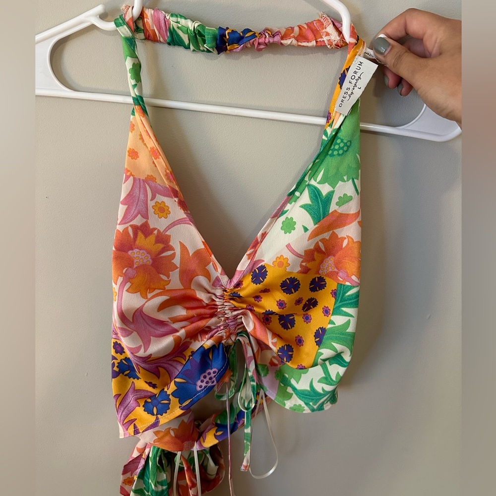 Dress Forum Multicolor Halter Top – Women’s Size L